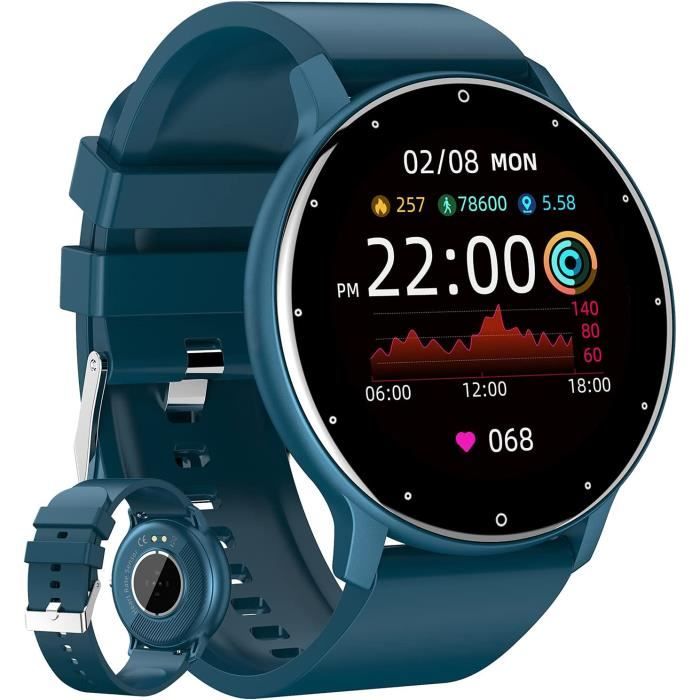 Montre connectée outlet femme bleu