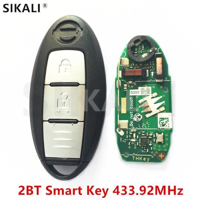 Taille clé télécommande intelligente 433.92MHz, pour NISSAN Qashqai x-trail, contrôleur de serrure d'entrée sans clé pour voiture