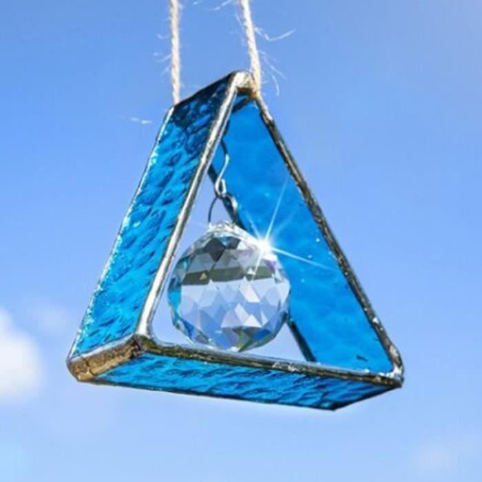 Ornement Suspendu Cristal Colibri - Décoration Fenêtre, Attrape-soleil, 50x15cm, Vert, Pour Fêtes - 4