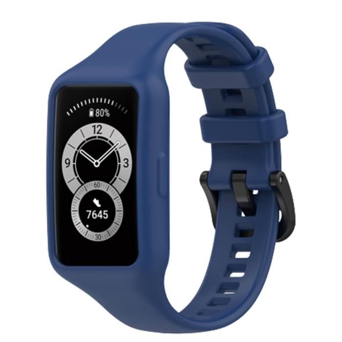 Bracelet - AVIZAR - Huawei Band 7 / 6 Pro / 6 / Honor Band 6 - Silicone Souple - Ajustable - Bleu Bracelet - AVIZAR - Huawei Band 7 / 6 Pro / 6 / Honor Band 6 - Silicone Souple - Ajustable - Bleu