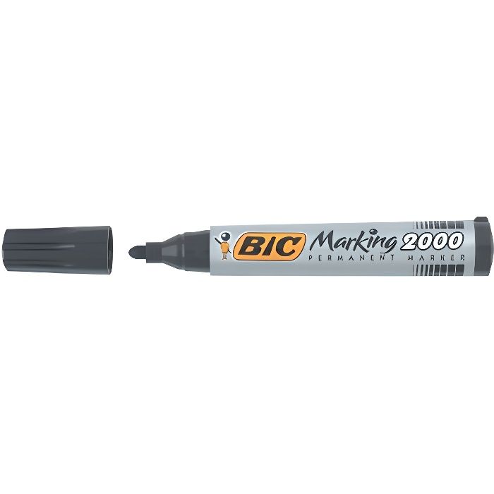 Marqueur Bic pointe ogive noir