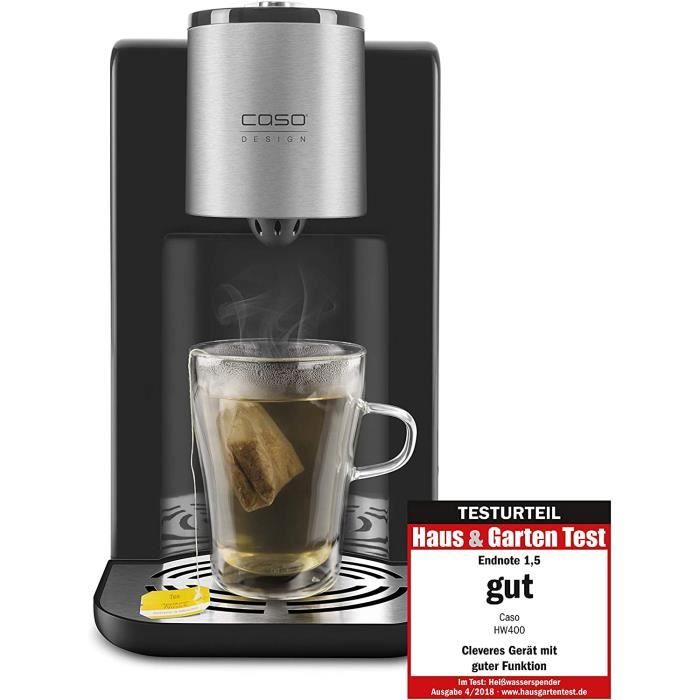 Distributeur D'eau Chaude Instantané 2600W - 2,7L - Aluminium Noir - 7 Températures Réglables
