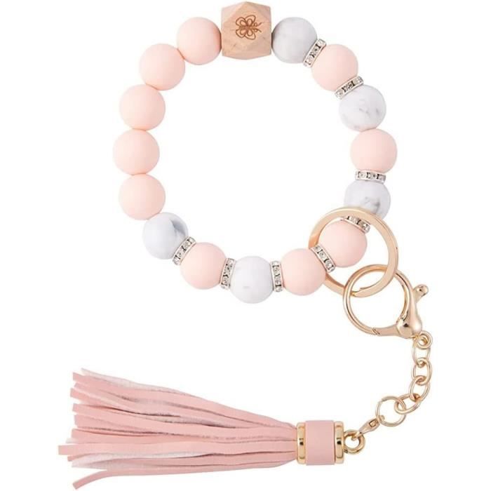 Lot De 60 Barres De Porte-clés Perles DIY - 10 Couleurs Pour Créations Personnalisées