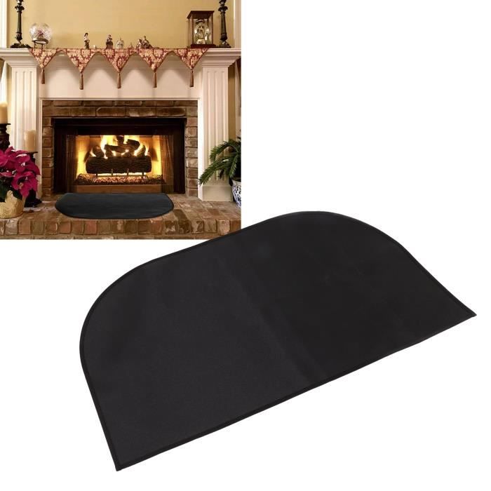 Tapis Ignifuge Pour Cheminée 100x60 Cm - Résiste à 1000°C, 1 Mm D'épaisseur - Protection Sol Contre étincelles