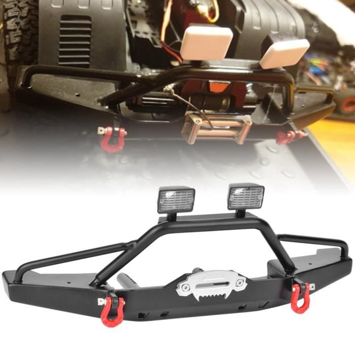Ensemble Pare-chocs Avant Aluminium KYX Pour Axial SCX10 Pro - 1/10 - RC Crawler - Noir