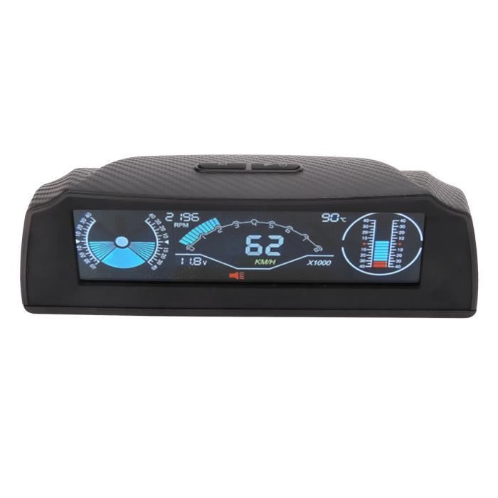 AMHVMU Projecteur HUD Pour Pare-brise De Voiture M2 Affichage Tête Haute GPS Numérique MPH Compteur De Vitesse Sans Fil Connexion USB Plug And Play Pour Toutes Les Voitures
