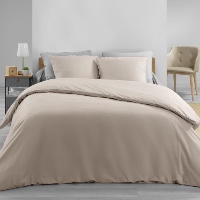 Housse De Couette 220x240 Couleur Lin Cdiscount