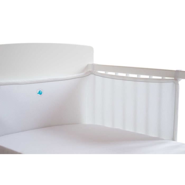Domiva Tour De Lit Complet Eole 360 Pour Lit 60x1cm Blanc Maille 3d Cdiscount Puericulture Eveil Bebe