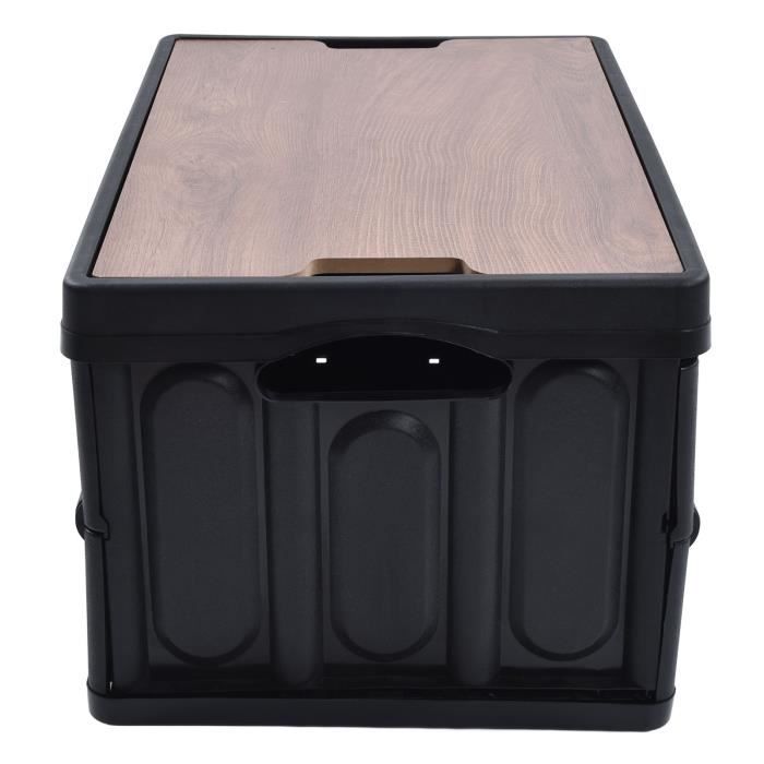 3 Caisses Pliantes Bleu Pigeon 30x20x12cm - Rangement Empilable Polypropylène