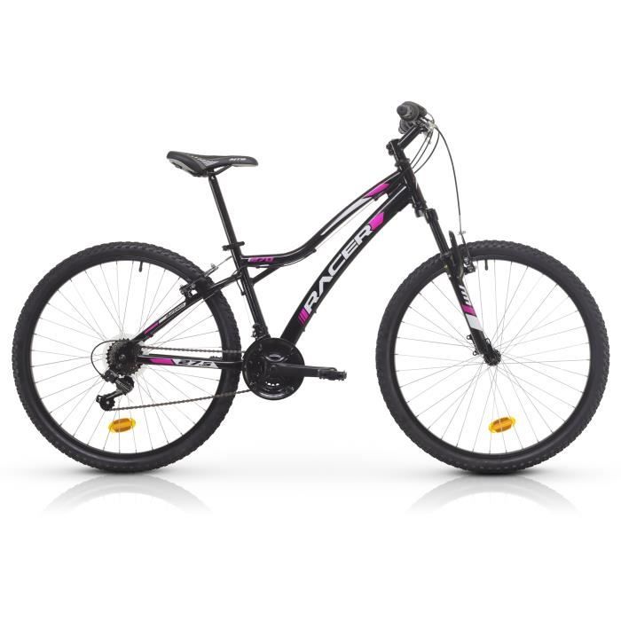 Velo VTT Aluminium Racer ATLAS 27 5 Femme Noir Shimano Cdiscount Sport