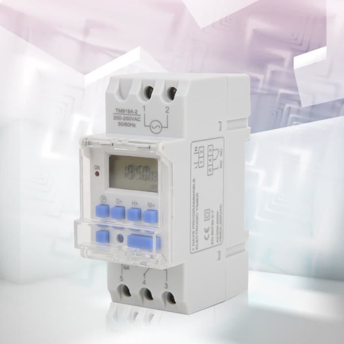Minuterie Numérique 7 Jours Masterplug – 2400W, Prise Unique, Programmation