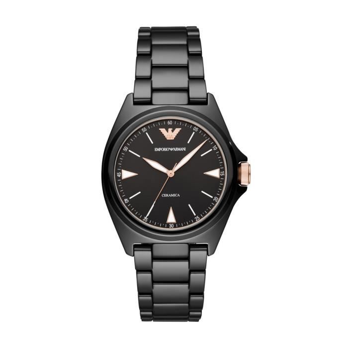 Emporio armani watch ceramica black discount