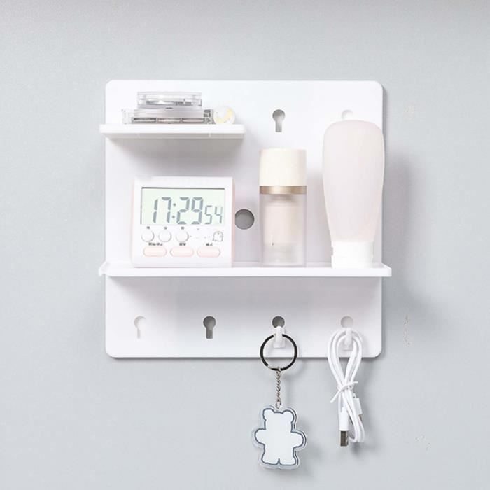 Étagère Murale Adhésive WallShelfie - Organisateur Sans Perçage Pour Téléphone, Clés, Maquillage