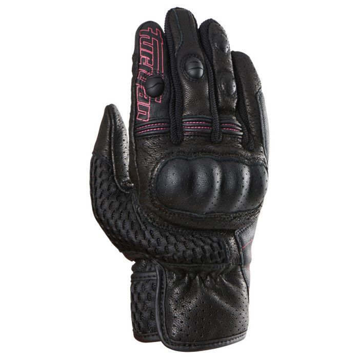 Gants moto été femme Furygan TD Air - noir/blanc -