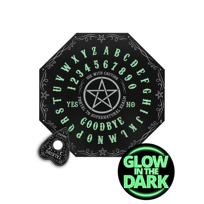 planche ouija de 40 x 40 cm glow in the dark en forme d octogone 40 x 40 cm cdiscount jeux jouets