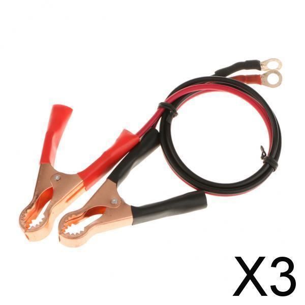 4 Pinces Crocodile 200A HOMEJOY - Cuivre Pur Pour Batterie Voiture | Câbles Démarrage Rouge Noir