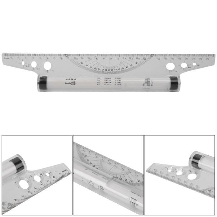 Règle de rouleau parallèle type de dessin d'angle outil de mesure d'art ...