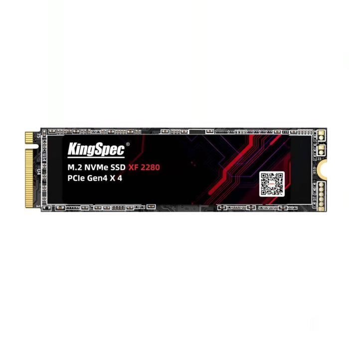 KINGSPEC - Disque SSD Interne - XF Series - 2 To - M.2 2280 NVME PCIe Gen4 x 4 Lane