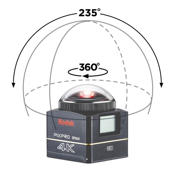 Caméra Numérique KODAK Pixpro SP360 4K - Pack Aqua Sport Noir