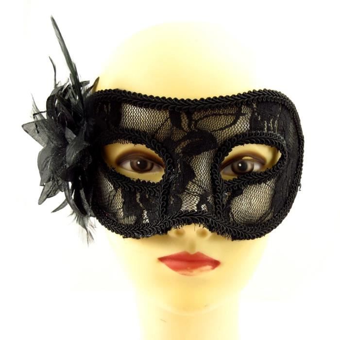 Masque dentelle 'Carnaval de Venise' noir - LES TRESORS DE LILY -  Accessoire de déguisement - Adulte - Cdiscount Jeux - Jouets