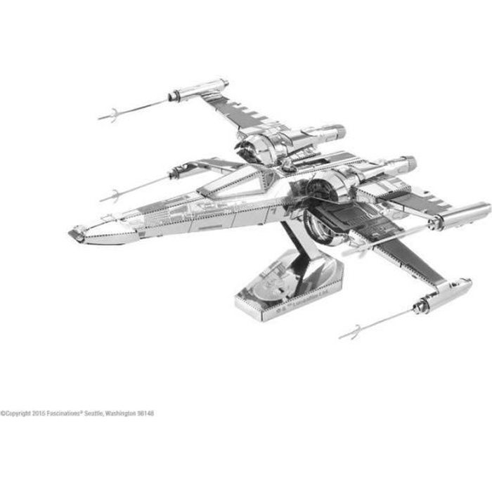 Maquette métal - Star Wars : Vaisseau X-Wing Poe Dameron - Métal Earth Argenté