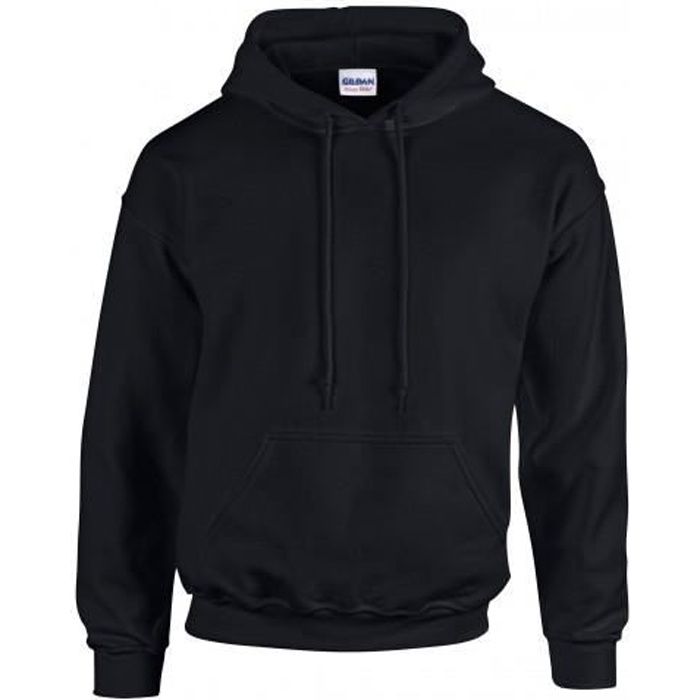 Gildan - Sweatshirt à capuche - Homme Noir