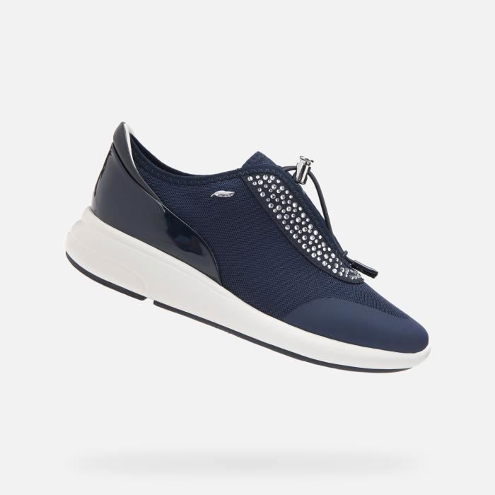 Geox Tennis Baskets basses D OPHIRA Bleu marine - Cdiscount Chaussures