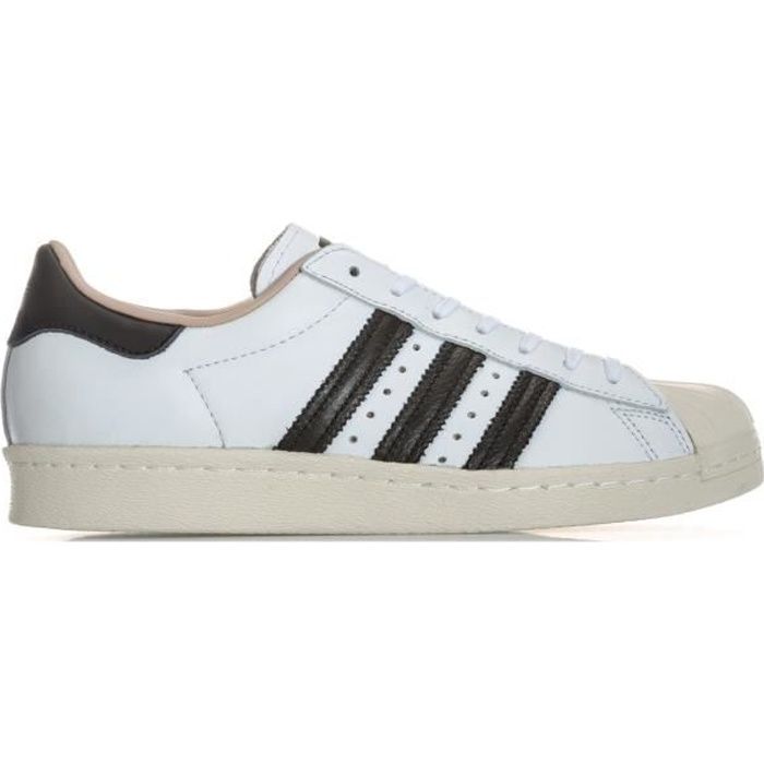 Baskets adidas Originals Superstar 80s pour femme en blanc. Blanc 