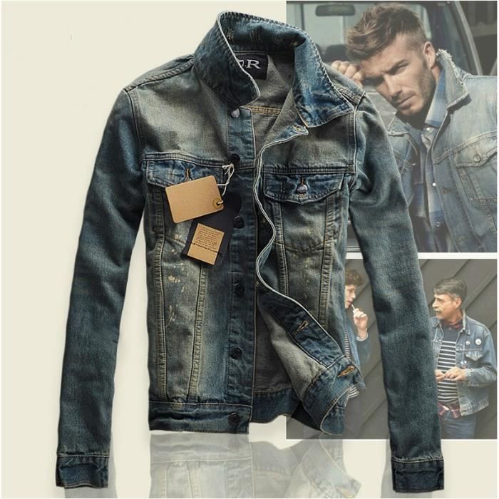 Veste en jean homme déchiré 2025