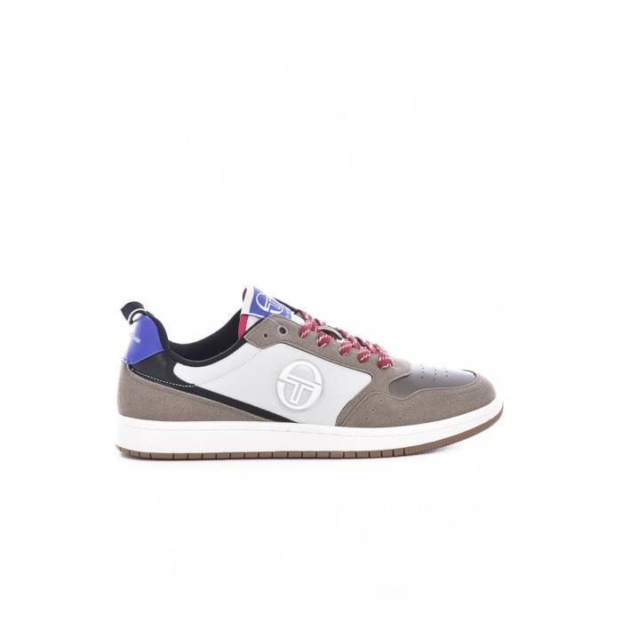 Baskets basses simili cuir - Homme - Sergio Tacchini - Marron - Synthétique - Lacets