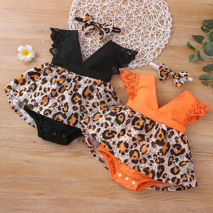 Barboteuse Dentelle Nouveau-Né Fille FYMNSI - Volants Sans Manches, Bandeau | Tenue Princesse, Cérémonie
