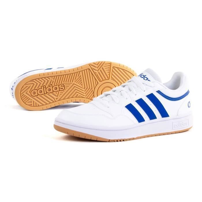 Baskets ADIDAS Hoops 30 Blanc Homme Adulte Blanc Cdiscount