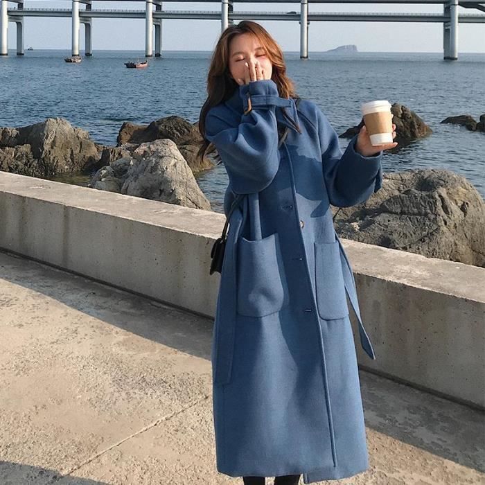 Manteau discount long kaki
