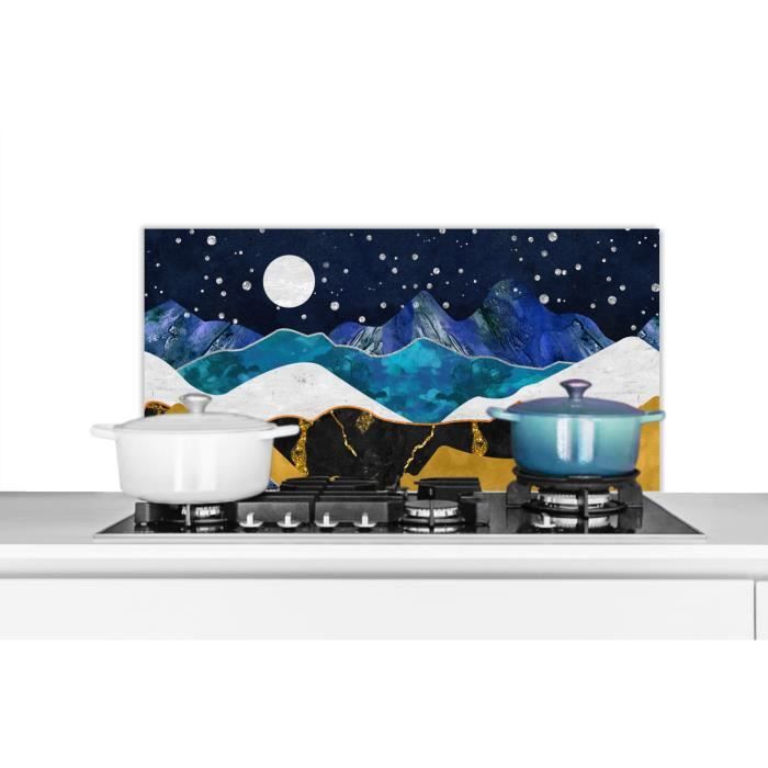 MuchoWow - Fond De Hotte - Aluminium - 80x40 Cm - Chevaux Animaux Portrait Campagne - Blanc