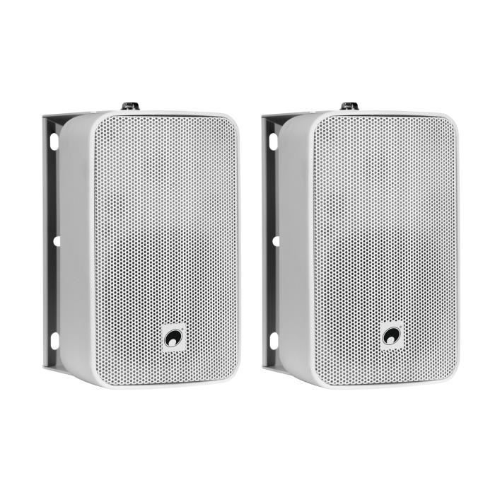 Grandi Audio Altoparlanti Su Fondo Bianco Immagine Stock - Immagine di