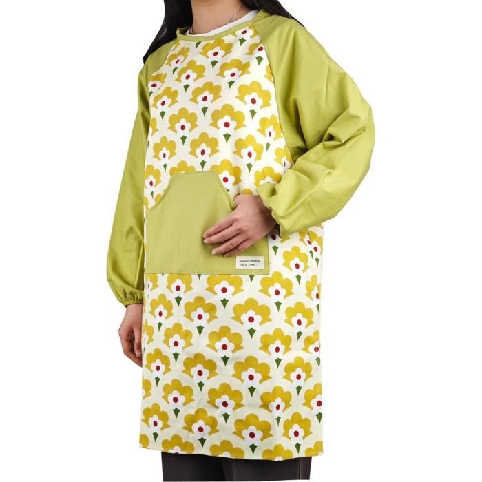 COLLBATH 1 Ensemble De Tablier En PVC Robuste Avec Manches, Résistant à