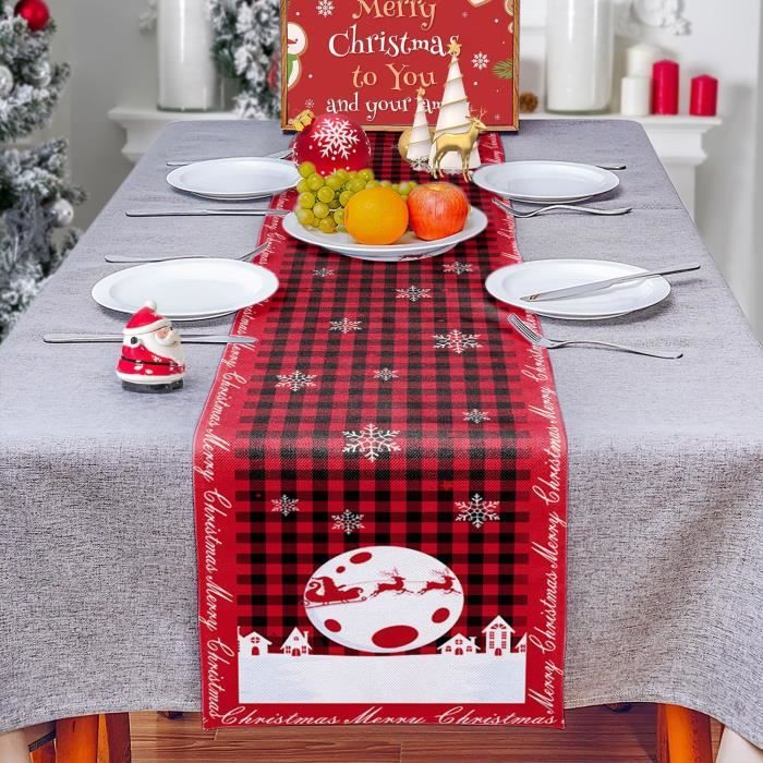 Chemin De Table Noel Chemin De Table Noel Rouge Pour Deco Table Noel ...