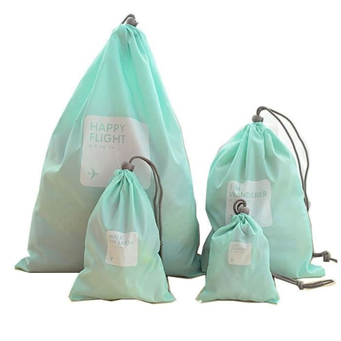 4pcs Lot Etanche Sacs De Rangement Pour Voyage Chaussures Lingerie