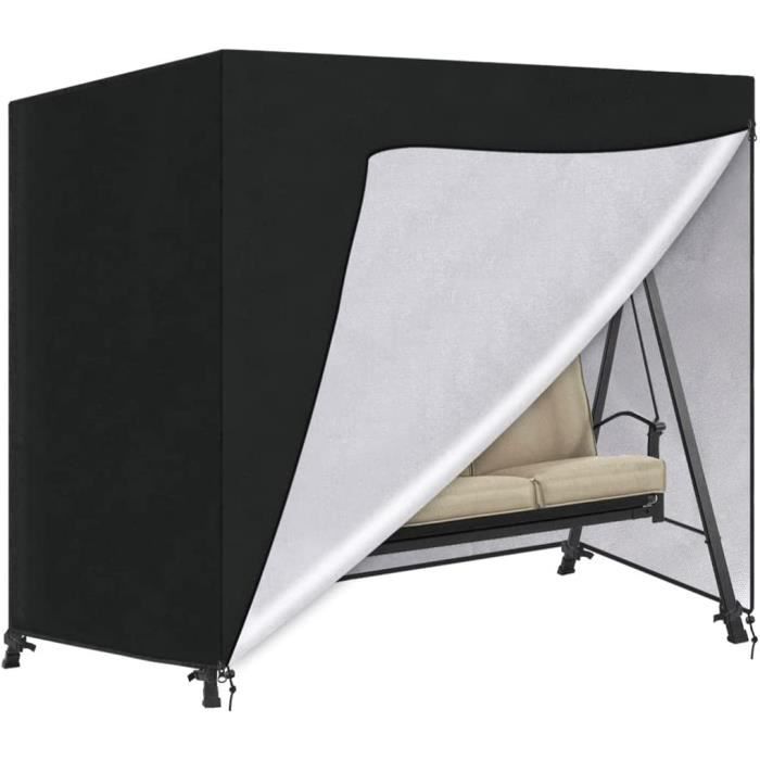 Housse De Protection Table Jardin SanGlory - Tissu Oxford 420D Imperméable - 84x84x80cm - Anti-UV Et Coupe-vent