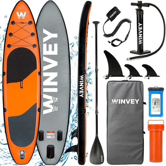 Pagaie De Surf/paddle Gonflable 3 Pièces En Aluminium – Légère, Réglable Et Polyvalente
