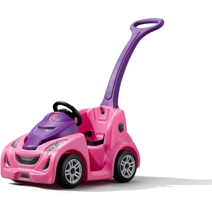 Porteur voiture rose discount