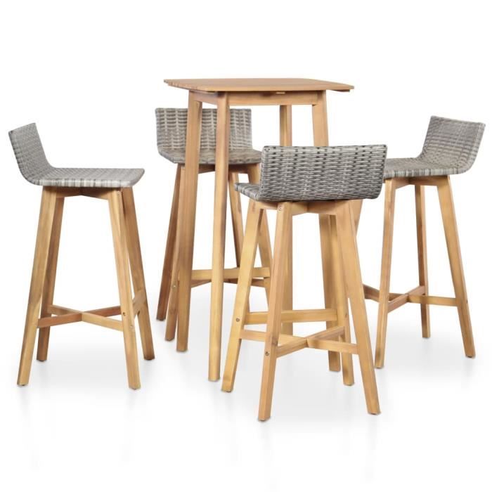 Ensemble Table De Bar 4 Chaises De Bar Ensemble De Bar D