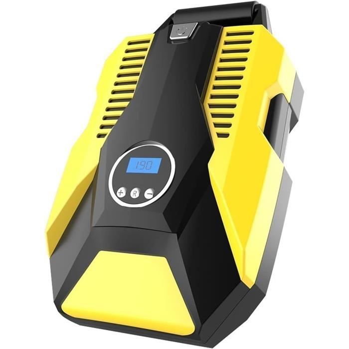 Gonfleur De Pneus Numérique Portable - Sans Fil, 5 Modes, écran LED, Max 150 PSI - Pour Voiture, Moto, Vélo