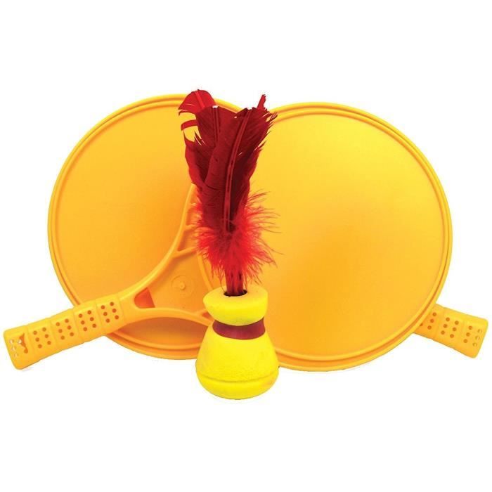 Wawogic Volant à Main Indiaca En Néoprène - Jeu De Plage Fun Et Sportif, Pétéca Avec Plumes D'Oie Naturelles Pour Petits Et Grands