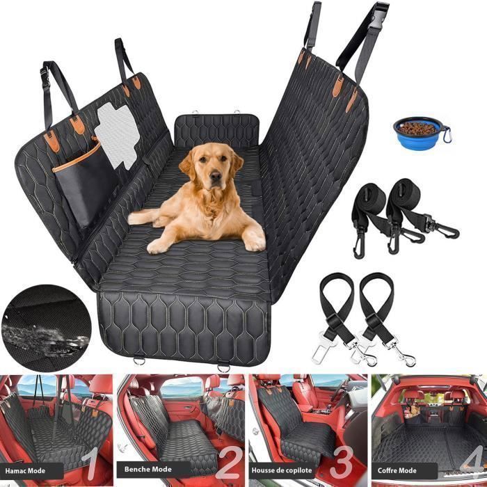 Siège d'auto pour chien Siège unique pour siège arrière imperméable à l'eau  Siège d'auto pour chien Housse de siège d'auto, couverture de protection  voiture pour chien (53 * 60 * 35cm)