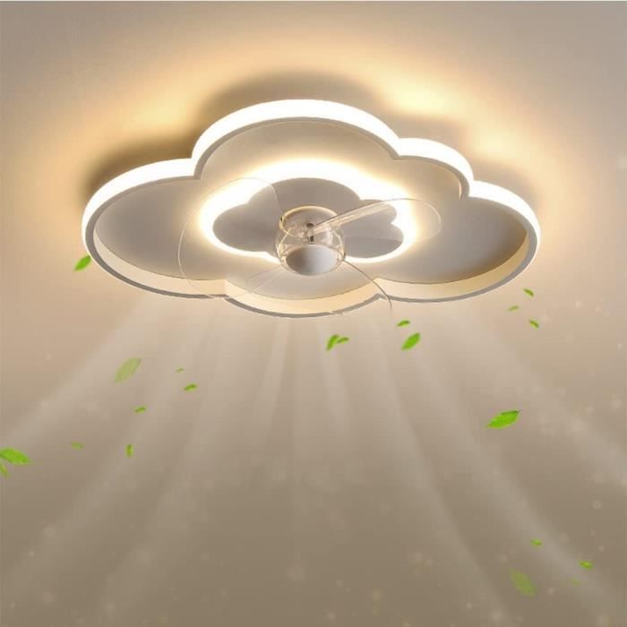 Ventilateur Plafonnier LED Contemporain Avec Télécommande - 50 Cm, 3 Vitesses, éclairage Dimmable, Couleur Or - 1