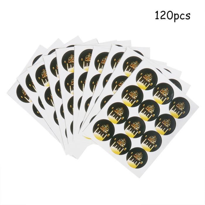 480 Autocollants Ramadan Mubarak - 8 Designs Islamiques | Pour Décorations Cadeaux Et Fêtes