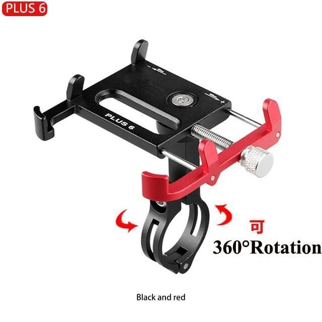 Support Téléphone GPS Universel – Aluminium 360° – Guidon Moto/vélo