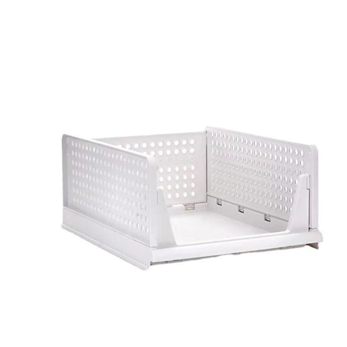 Panier De Rangement En Plastique Recyclé VIBES - 10 Litres, Blanc Cassé - Avec Poignées, Empilable - Pour Salle De Bain, Cuisine, Bureau - 14