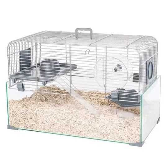 Cage pour Rongeurs - ZOLUX - Panas Color 50 - Métal et Plastique - Gris - 3 kg
